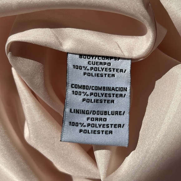 New Monique Lhuillier Salene blush taffeta skirt - Picture 9 of 10